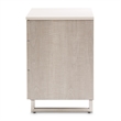 Marin Modern 3-Drawer Nightstand with Marble Top - Greige