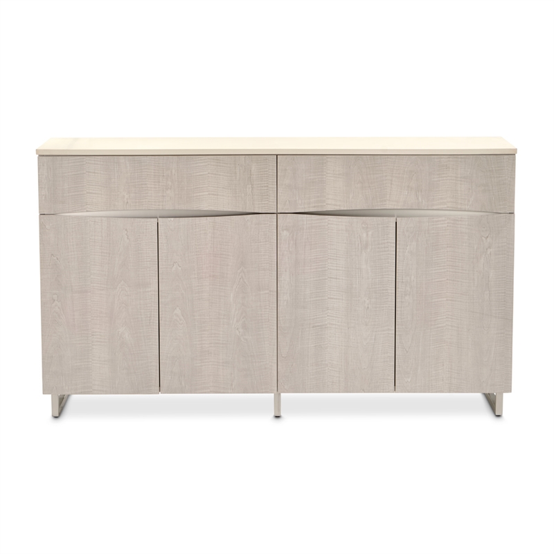 Marin Modern Sideboard with Marble Top - Greige