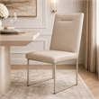 Marin Modern Minimalistic Dining Side Chair - Greige