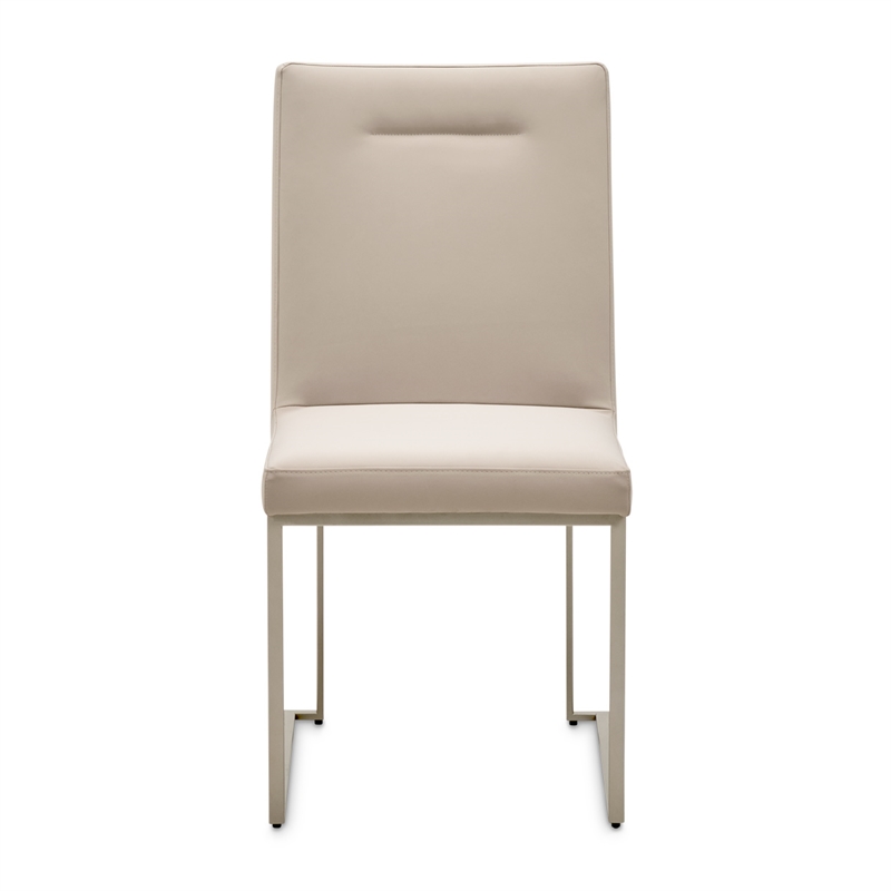 Marin Modern Minimalistic Dining Side Chair - Greige