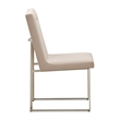 Marin Modern Minimalistic Dining Side Chair - Greige