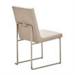 Marin Modern Minimalistic Dining Side Chair - Greige