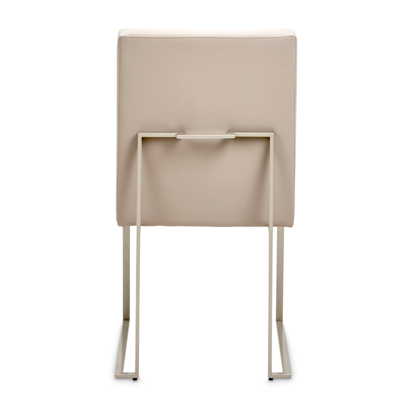 Marin Modern Minimalistic Dining Side Chair - Greige
