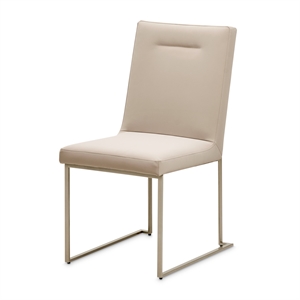 Marin Modern Minimalistic Dining Side Chair - Greige