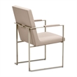 Marin Modern Minimalistic Dining Arm Chair - Greige