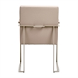 Marin Modern Minimalistic Dining Arm Chair - Greige
