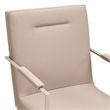 Marin Modern Minimalistic Dining Arm Chair - Greige