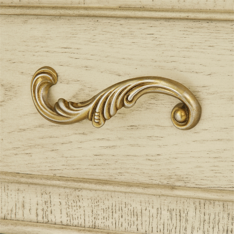 Platine de Royale Traditional Wood Dresser with Mirror - Champagne