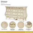 Platine de Royale Traditional 12-Drawer Wood Dresser - Champagne
