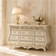 Platine de Royale Traditional 12-Drawer Wood Dresser - Champagne
