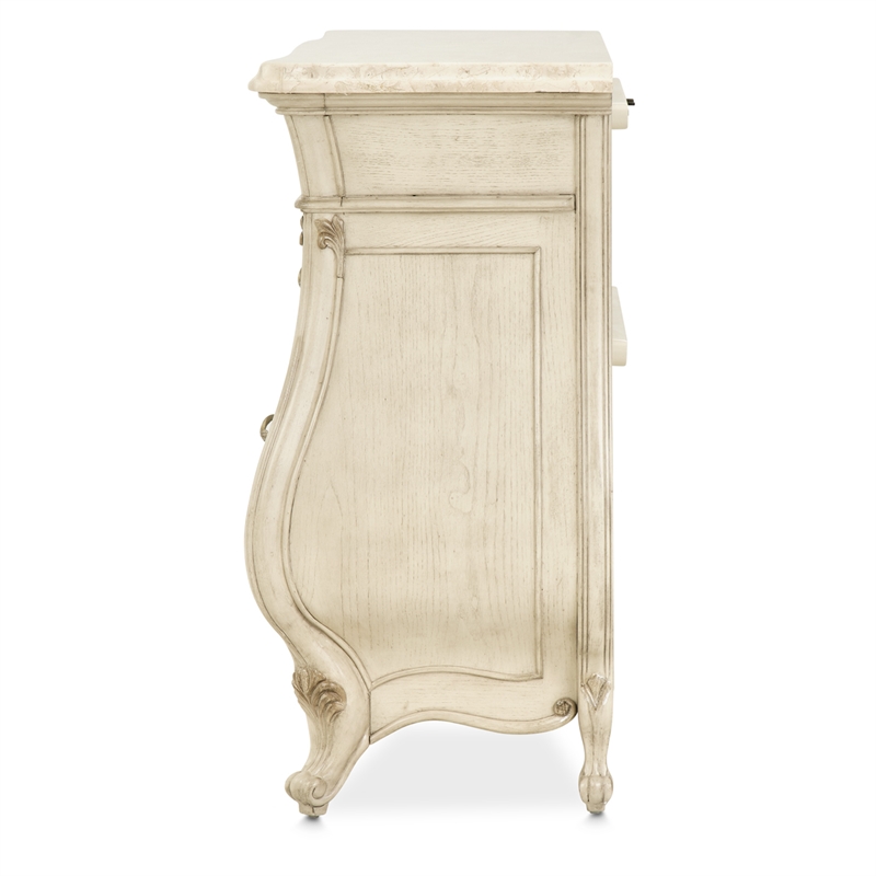 Platine de Royale Traditional 12-Drawer Wood Dresser - Champagne