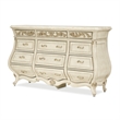 Platine de Royale Traditional 12-Drawer Wood Dresser - Champagne