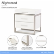 Marquee 3-Drawer Nightstand - Cloud White