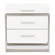 Marquee 3-Drawer Nightstand - Cloud White