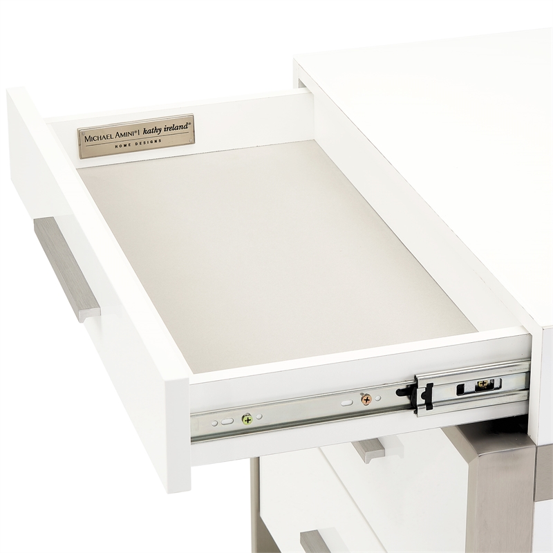 Marquee 3-Drawer Nightstand - Cloud White