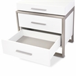 Marquee 3-Drawer Nightstand - Cloud White