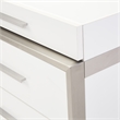 Marquee 3-Drawer Nightstand - Cloud White
