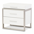 Marquee 3-Drawer Nightstand - Cloud White
