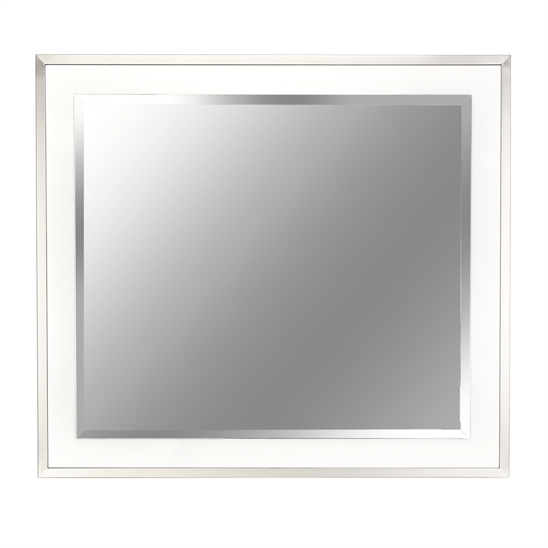 Marquee Wall Accent Mirror - Cloud White