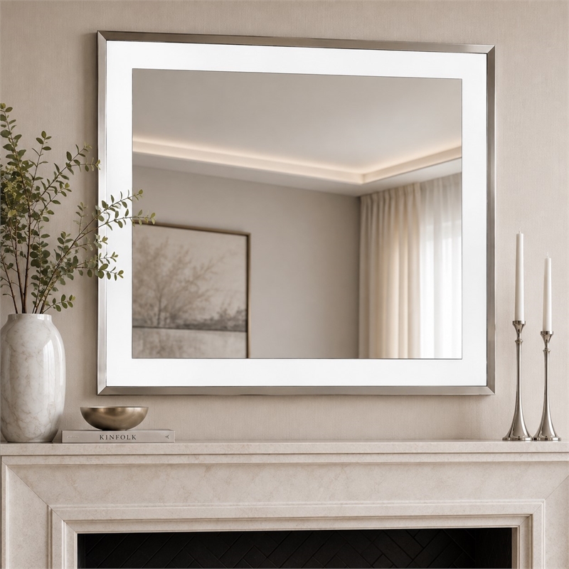 Marquee Wall Accent Mirror - Cloud White
