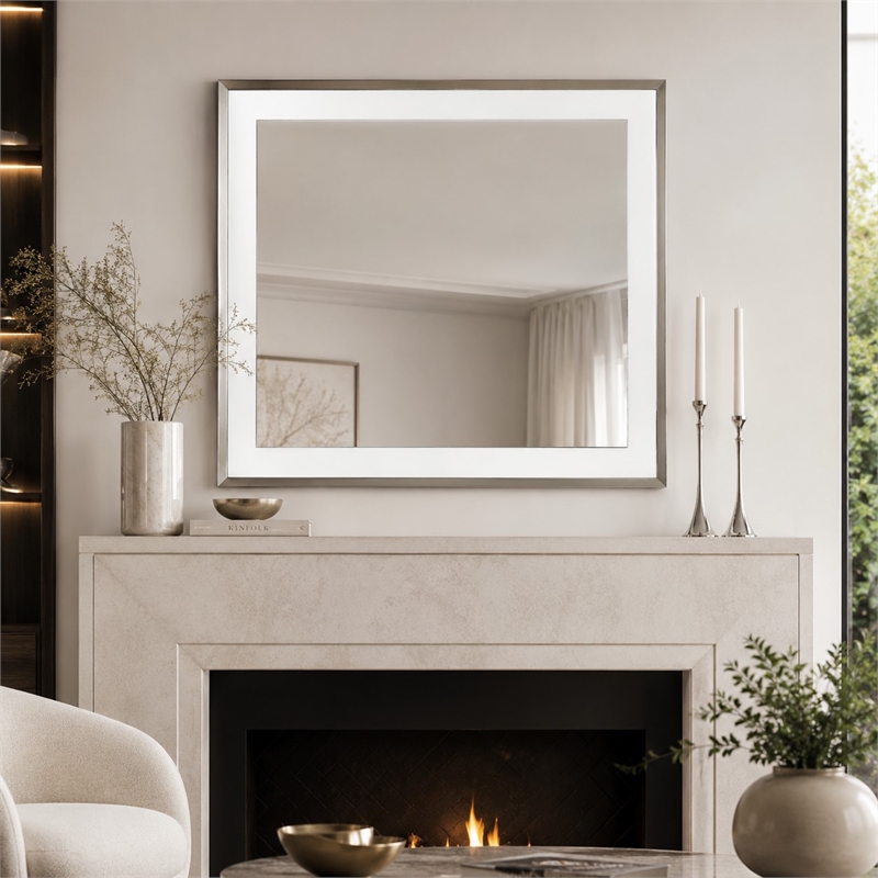 Marquee Wall Accent Mirror - Cloud White