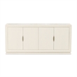Portrait Sideboard with Lightup Top - Alabaster White
