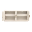 Portrait Sideboard with Lightup Top - Alabaster White