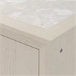 Portrait Sideboard with Lightup Top - Alabaster White