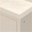 Portrait Sideboard with Lightup Top - Alabaster White