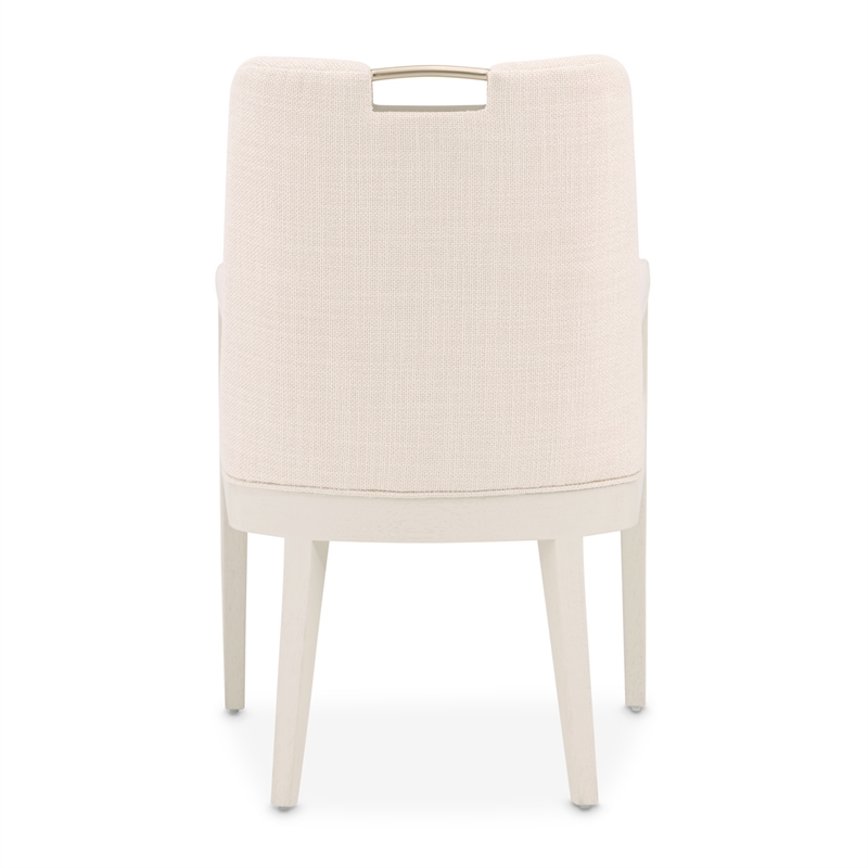 Portrait Dining Arm Chair - Set of 2 - Flax/Alabaster White