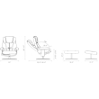 Douglas Ergonomics Swivel Recliner with Matching Ottoman
