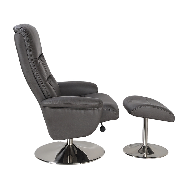 Silverdale Swivel Recliner with Matching Ottoman