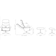 Silverdale Swivel Recliner with Matching Ottoman