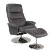 Silverdale Swivel Recliner with Matching Ottoman