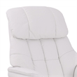 Rylan Upholstered Swivel Recliner with Matching Ottoman in White