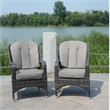 Direct Wicker Patio Furniture Rattan Dining Chairs in Brown- 2 Pack