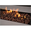 Contemporary Gray Aluminum Patio and Outdoor Rectangle Firepit Table