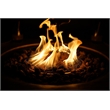 Aluminum Patio and Outdoor Rectangle Firepit in Grain Pattern with Rain Cover