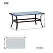 Direct Wicker Patio Garden Iron Seating Set 3 with Beige Cushions