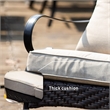 Direct Wicker Patio Garden Iron Seating Set 3 with Beige Cushions