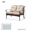 Direct Wicker 5-Piece Modern Rattan & Metal Outdoor Sofa Set in Black