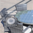Direct Wicker Patio Outdoor Dining Sets 1 Table with 6PCS Chairs in Gray