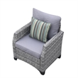 Aluminum 7-Person Gray Seating Group with Fire Pit and Cushions