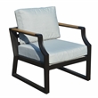 Direct Wicker 7 Piece Iron Outdoor Conversation Sets in Black with Cushions