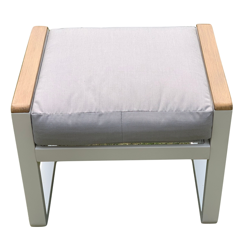 Direct Wicker 7 Piece Metal Outdoor Conversation Sets in White with Cushions