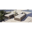 Patio Brown Rattan Outdoor Chaise Lounge Set with Table (Set of 2)