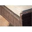 Patio Brown Rattan Outdoor Chaise Lounge Set with Table (Set of 2)