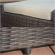 Patio Brown Rattan Outdoor Chaise Lounge Set with Table (Set of 2)