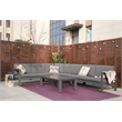 Patio Gray Aluminum 6-Person Outdoor Seating Group with Cushions