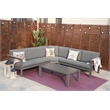Patio Gray Aluminum 6-Person Outdoor Seating Group with Cushions